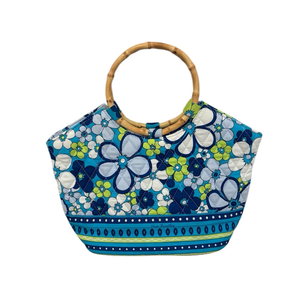 Vintage 90s Y2K Vera Bradley Floral Print Quilted Bag Boho Beach - Picture 3 of 9